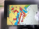 Radar overlay in Bayfield, WI harbor (Apostle Island Yacht Club)