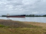 Ship passing Sand Island