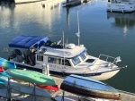 C-Traveler, with the admiral in the cockpit, at Squalicum Harbor