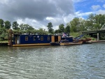 New York Canal dredge and tug