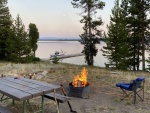 Evening campfire Wolf Bay