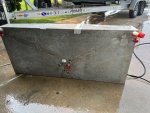 Top of fuel tank after pressure washing
