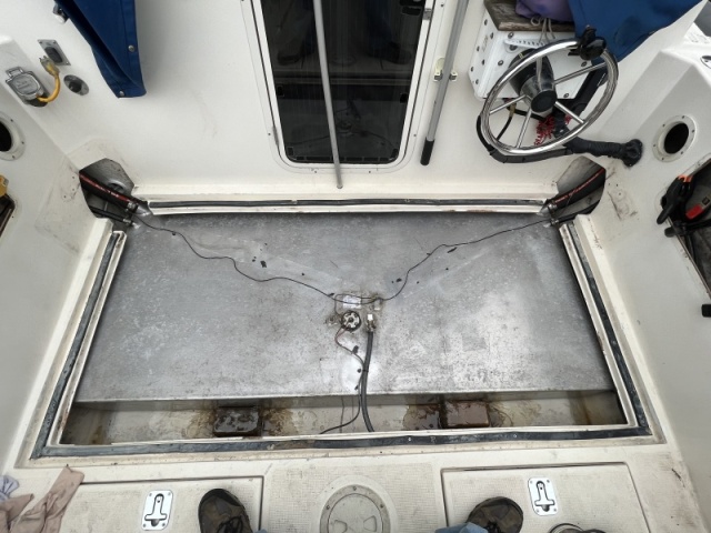 Fuel tank back in the bilge