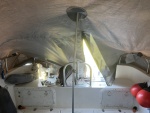 Boat cover, cockpit view