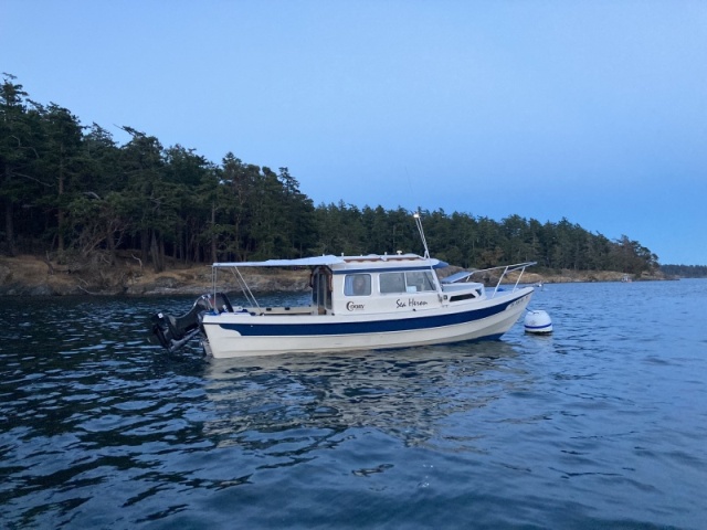 twilight time at anchor