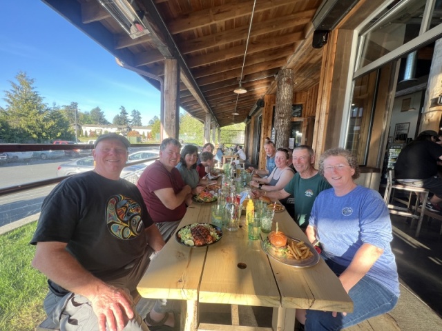 A few C-Brats at the Friday Harbor Brewery