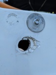 Highlight for Album: Damage to Tank Vent Hole