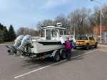 Highlight for Album: New Rivian EV Tow Vehicle