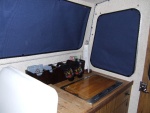 galley w/ privacy curtains