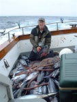 Tuna 60 miles off SF...boat total 113 Albacore for six anglers average 15 to 35 pounds
