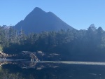 Access point to White Sulfur hot springs trail from West Bay Mirror harbor at extreme low tide