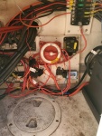 This is what the master switch looked like after I changed the factory wiring and removed the extra start battery. 