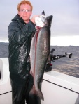 Port Hardy 2009.  Phil and his 30lb Spring on Checkpoint II