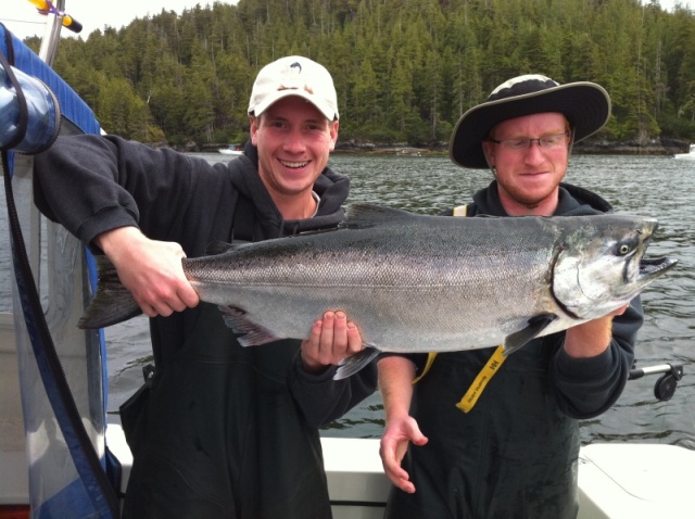 Port Hardy Tim and Philip with a Spring