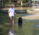 Big Bobber comes floating by....Milk Can on the move...