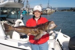 Ling cod and the old Reef Madness (the boat not the angler)