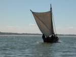 This Shallop will be used for reenactment commerating the 400th anniversary of the First Landing,  at First Landing State Park, Va. Beach, on 26 April. She will be accompanied by the replicas of the Susan B. Constant, the Discovery and the Godspeed.