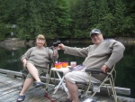 A Toast on the Dock at Princess Louisa 5-26-07