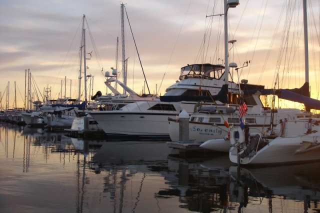 Evening launch at Blaine Marina