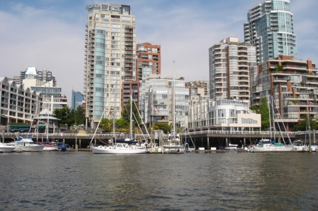 Entering busy Vancouver False Creek