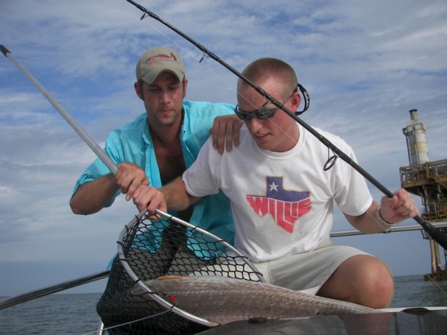 My inland lakes fishnet was no match for saltwater fish.