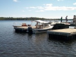 Both boats out together for the 1st time.   N.W.Angle - Lake of the Woods, Ontario