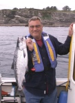 Pat with Coho 2 - Tatoosh Island - 8-11-07