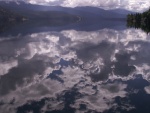 Lakescape with Reflection of Clouds - Upper Priest Lake - 8-22-07