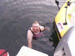 Patty Goes for a Swim - Lagoon, Pend Oreille River - 8-20-07