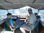 (starcrafttom) me and james on the 19 ft starcraft