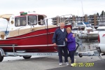 Getting ready for Tugger's first dip at Lake Washington