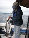 Coho - just over 10 pounds - caught at Scatchett Head 09 17 07