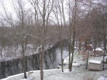 (C-batical) Home port,  waiting for warm weather, Huron River, Pinckney, MI