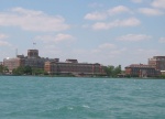 (C-batical) Location of old Parke-Davis Pharmaceutical Company. Smaller building on right is the first building in the World built solely for the purpose of pharmaceutical research.