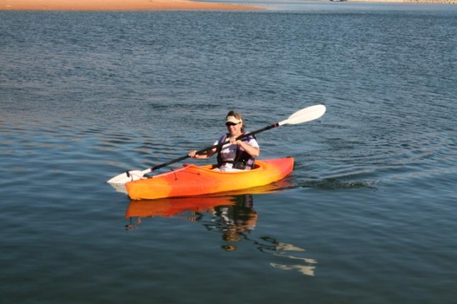 Toni in Kayak