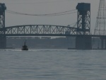 (Sea Angel) South bound home on the James River heading for the James River Bridge with the MAX EFFORT leading the way.