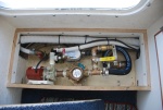 Highlight for Album: Sea Angel plumbing: air conditioner & head seacocks and shower bilge pump