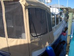 JP Canvas of Crystall river put in screens, Made the matteress. covers for two winches