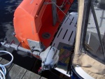Has anyone got any reason I can't carry the motor in this postion when dink is on the dive platform?
