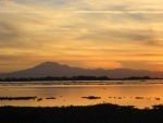 Mt Diablo sunset on San Jaquin river