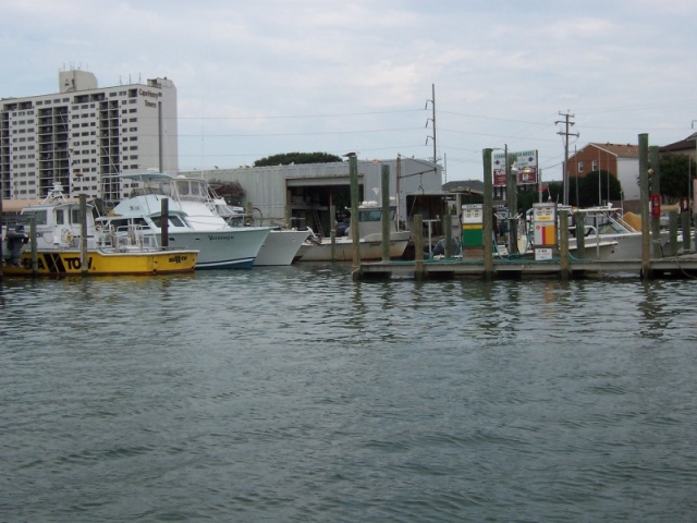 Local scene before exiting to the fishing grounds outside the Lynnhaven Bridge