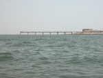 300' Fishing pier on the bay side of the 1st Island, CBBT,man made entrance to the 1st of 2 tunnels under the Chesapeake Bay that join Virginia Beach, VA to the Eastern Shore of VA..