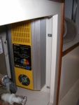 Battery Charger installed in hot water heater cabinet. In place of factory charger.