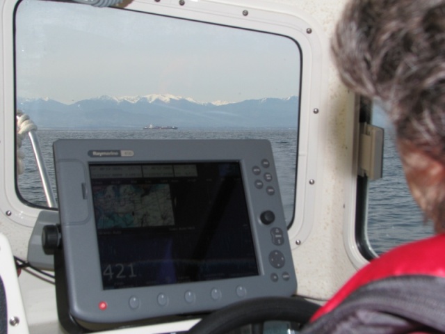 #10 Freighter on Radar 2009 122 Olympic mountains in the background.