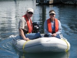 Friends, Rus and Toni (Traveler, now a Ranger Tug) at the Friday Harbor CBGT, making the rounds.