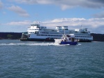 First close proximity ferry encounter, Friday Harbor.
