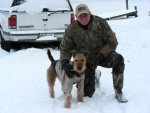 Nick and Valkyrie at the cabin last year shortly before we had to release her from her suffering due to cancer.
