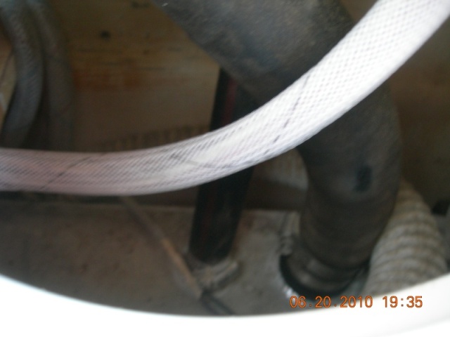 Hoses visible