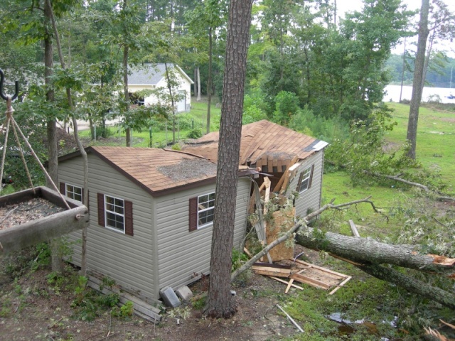 Our two 12X12 Sheds, after ERNESTO