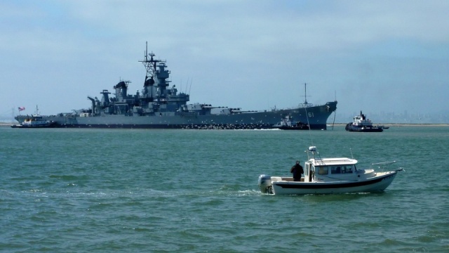 USS IOWA BB 61 and unknown CD 22